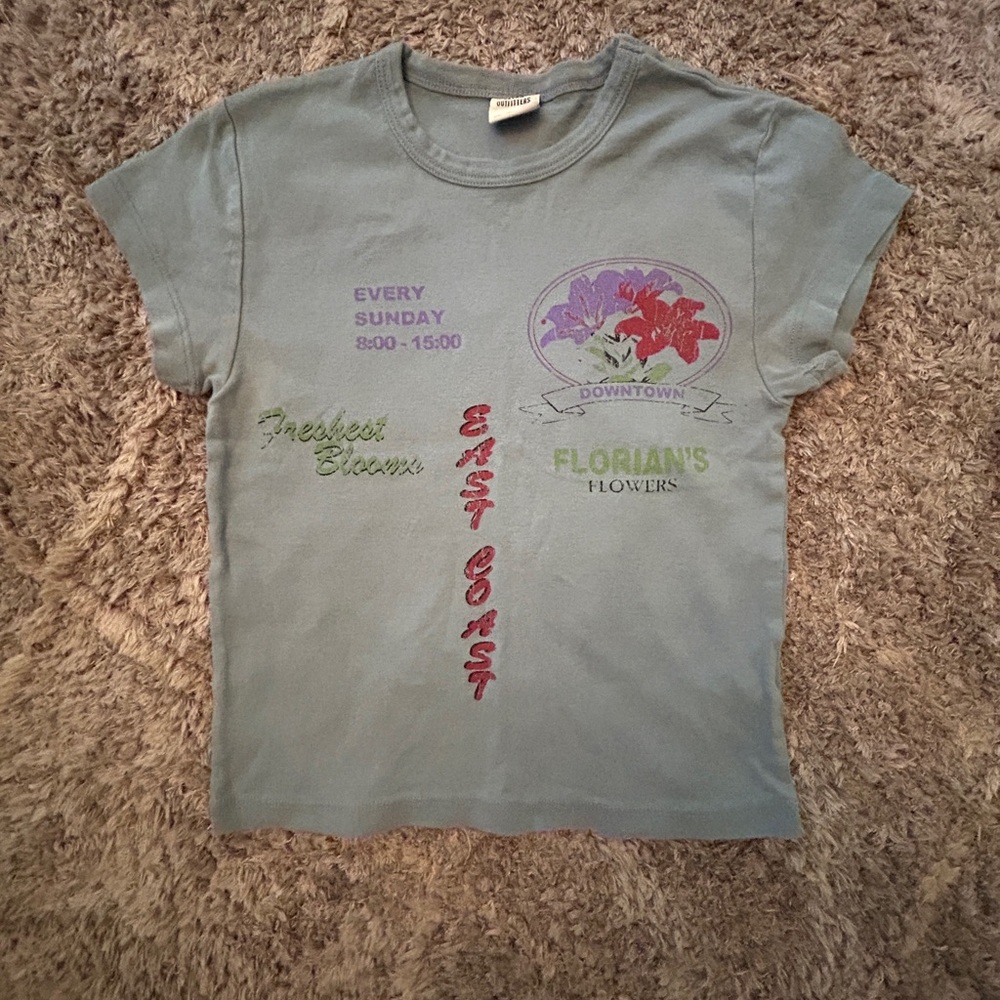 Urban Outfitters Flower Baby Tee